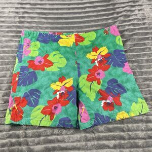 Vintage 80s JAMS WORLD Original Surf Line Hawaii Shorts Size L Drawstring *flaw*